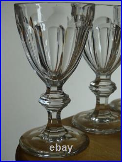 BACCARAT 6 ANCIENS VERRES A VIN 19 EME CRISTAL MODELE DAVOUST ht 12,5 cm 9 cls BACCARAT 6 ANCIENS VERRES A VIN 19 EME CRISTAL MODELE DAVOUST ht 12,5 cm 9 cls