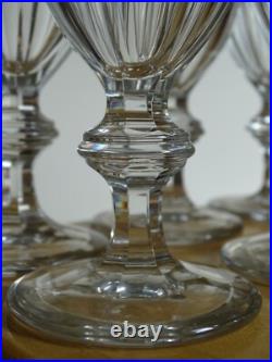 BACCARAT 6 ANCIENS VERRES A VIN 19 EME CRISTAL MODELE DAVOUST ht 12,5 cm 9 cls BACCARAT 6 ANCIENS VERRES A VIN 19 EME CRISTAL MODELE DAVOUST ht 12,5 cm 9 cls