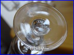 BACCARAT 6 ANCIENS VERRES A VIN CRISTAL MODELE FILETS ht 11,5 cm 1920 10 cls n°1