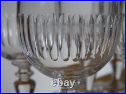 BACCARAT 6 ANCIENS VERRES A VIN CRISTAL MODELE RENAISSANCE ht 11,5 cm