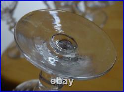BACCARAT 6 ANCIENS VERRES A VIN CRISTAL MODELE RENAISSANCE ht 11,5 cm