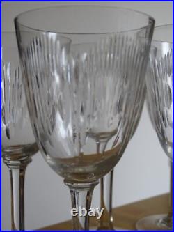 BACCARAT 6 ANCIENS VERRES A VIN EN CRISTAL MODELE MOLIERE ht 13,5 cm