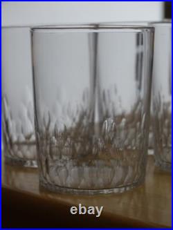 BACCARAT 6 ANCIENS VERRES VIN BLANC CRISTAL GOBELET RICHELIEU ht 7 cm 10 cls