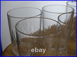 BACCARAT 6 ANCIENS VERRES VIN BLANC CRISTAL GOBELET RICHELIEU ht 7 cm 10 cls