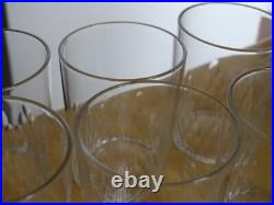 BACCARAT 6 ANCIENS VERRES VIN BLANC CRISTAL GOBELET RICHELIEU ht 7 cm 10 cls