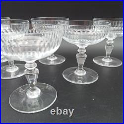 BACCARAT 6 COUPES À CHAMPAGNE EN CRISTAL Modèle RENAISSANCE lot1