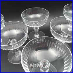 BACCARAT 6 COUPES À CHAMPAGNE EN CRISTAL Modèle RENAISSANCE lot1