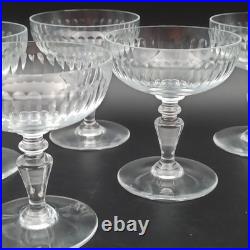 BACCARAT 6 COUPES À CHAMPAGNE EN CRISTAL Modèle RENAISSANCE lot1