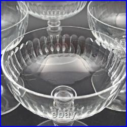 BACCARAT 6 COUPES À CHAMPAGNE EN CRISTAL Modèle RENAISSANCE lot1