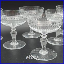 BACCARAT 6 COUPES À CHAMPAGNE EN CRISTAL Modèle RENAISSANCE lot1