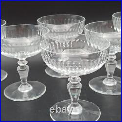 BACCARAT 6 COUPES À CHAMPAGNE EN CRISTAL Modèle RENAISSANCE lot1