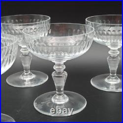 BACCARAT 6 COUPES À CHAMPAGNE EN CRISTAL Modèle RENAISSANCE lot1