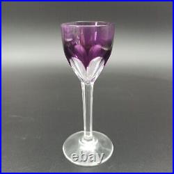 BACCARAT 6 VERRES À LIQUEUR EN CRISTAL COULEUR Modèle GENOVA