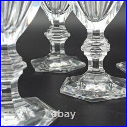 BACCARAT 6 VERRES À VIN BLANC EN CRISTAL Modèle HARCOURT