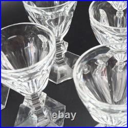 BACCARAT 6 VERRES À VIN BLANC EN CRISTAL Modèle HARCOURT