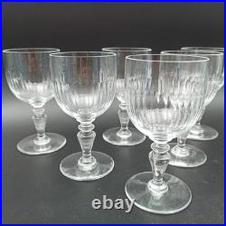 BACCARAT 6 VERRES À VIN ROUGE EN CRISTAL Modèle RENAISSANCE lot2