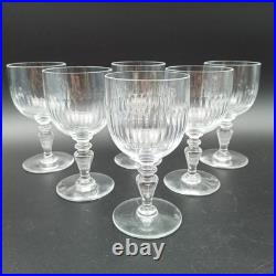 BACCARAT 6 VERRES À VIN ROUGE EN CRISTAL Modèle RENAISSANCE lot2