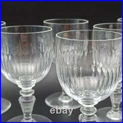 BACCARAT 6 VERRES À VIN ROUGE EN CRISTAL Modèle RENAISSANCE lot2