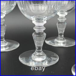 BACCARAT 6 VERRES À VIN ROUGE EN CRISTAL Modèle RENAISSANCE lot2