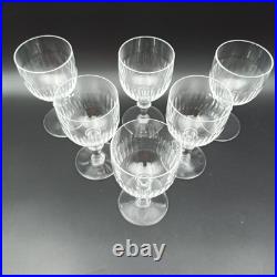 BACCARAT 6 VERRES À VIN ROUGE EN CRISTAL Modèle RENAISSANCE lot2