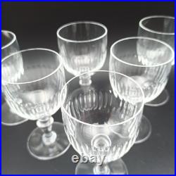 BACCARAT 6 VERRES À VIN ROUGE EN CRISTAL Modèle RENAISSANCE lot2