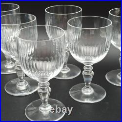 BACCARAT 6 VERRES À VIN ROUGE EN CRISTAL Modèle RENAISSANCE lot2