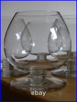 BACCARAT 6 VERRES DEGUSTATION COGNAC EN CRISTAL MODELE CHEVERNY 1930 ht 9,5 cm BACCARAT 6 VERRES DEGUSTATION COGNAC EN CRISTAL MODELE CHEVERNY 1930 ht 9,5 cm