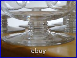 BACCARAT 6 VERRES DEGUSTATION COGNAC EN CRISTAL MODELE CHEVERNY 1930 ht 9,5 cm BACCARAT 6 VERRES DEGUSTATION COGNAC EN CRISTAL MODELE CHEVERNY 1930 ht 9,5 cm