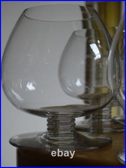 BACCARAT 6 VERRES DEGUSTATION COGNAC EN CRISTAL MODELE CHEVERNY 1930 ht 9,5 cm BACCARAT 6 VERRES DEGUSTATION COGNAC EN CRISTAL MODELE CHEVERNY 1930 ht 9,5 cm