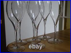 BACCARAT 6 VERRES VIN CHAMPAGNE DEGUSTATION CRISTAL MODELE SAINT REMY ht 17,5 cm BACCARAT 6 VERRES VIN CHAMPAGNE DEGUSTATION CRISTAL MODELE SAINT REMY ht 17,5 cm