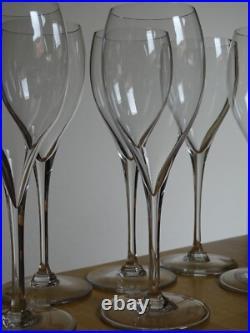 BACCARAT 6 VERRES VIN CHAMPAGNE DEGUSTATION CRISTAL MODELE SAINT REMY ht 17,5 cm BACCARAT 6 VERRES VIN CHAMPAGNE DEGUSTATION CRISTAL MODELE SAINT REMY ht 17,5 cm