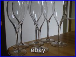 BACCARAT 6 VERRES VIN CHAMPAGNE DEGUSTATION CRISTAL MODELE SAINT REMY ht 17,5 cm BACCARAT 6 VERRES VIN CHAMPAGNE DEGUSTATION CRISTAL MODELE SAINT REMY ht 17,5 cm