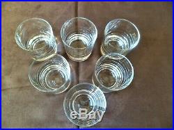 BACCARAT 6 verres / gobelets à Whisky en cristal Modèle PERFECTION