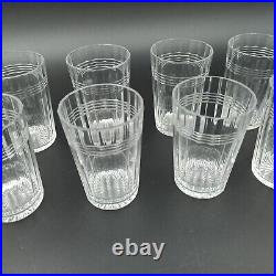 BACCARAT 8 VERRES GOBELETS EN CRISTAL Modèle CHICAGO lot2