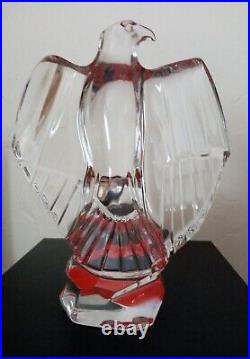 BACCARAT Aigle dressé en cristal h17,3 cm Très bon état 1,150 kg