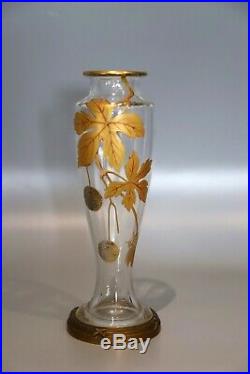 BACCARAT Antique Paire de vases cristal Art Nouveaux style Ca 1900. Etiquette