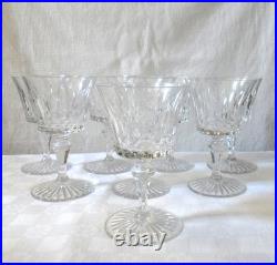 BACCARAT BUCKINGHAM 8 VERRES A VIN ROUGE CRISTAL 13,5 cm