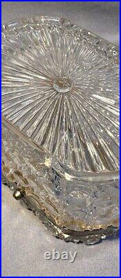 BACCARAT Boite à BIJOUX Modèle Diamants Pierreries Cristal Taillé XIX 1900