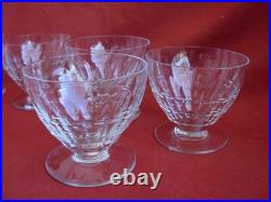 BACCARAT, CHARMES, SERIE DE 6 VERRES A EAU EN CRISTAL TAILLE, EPOQUE XXème