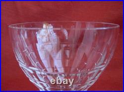 BACCARAT, CHARMES, SERIE DE 6 VERRES A EAU EN CRISTAL TAILLE, EPOQUE XXème