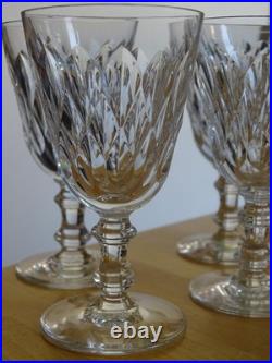 BACCARAT CRISTAL 6 VERRES PORTO APERITIF MODELE ARMAGNAC ht 11 cm