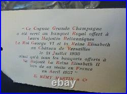 BACCARAT Carafe bouteille vide de Cognac Remy Martin