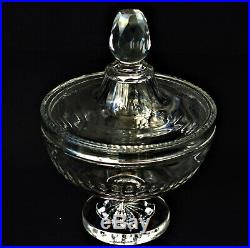 BACCARAT Drageoir en Cristal Taillé de Baccarat du XIXème Siècle
