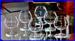 BACCARAT Ensemble de 6 grands Verres à cognac, en cristal fin Perfection