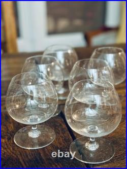 BACCARAT Ensemble de 6 grands Verres à cognac, en cristal fin Perfection
