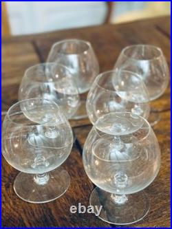 BACCARAT Ensemble de 6 grands Verres à cognac, en cristal fin Perfection