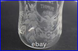 BACCARAT Gobelet cristal gravé Marie Dupont 1810 (40670)