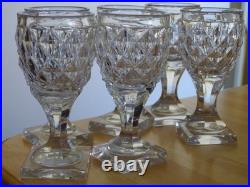 BACCARAT LE CREUSOT 6 ANCIENS VERRES A VIN BLANC APERITIF CRISTAL 19 EME 11,2 cm BACCARAT LE CREUSOT 6 ANCIENS VERRES A VIN BLANC APERITIF CRISTAL 19 EME 11,2 cm