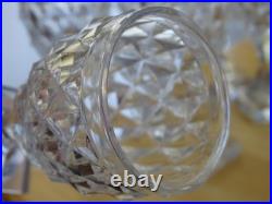 BACCARAT LE CREUSOT 6 ANCIENS VERRES A VIN BLANC APERITIF CRISTAL 19 EME 11,2 cm