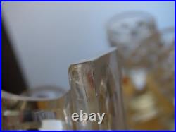 BACCARAT LE CREUSOT 6 ANCIENS VERRES A VIN BLANC APERITIF CRISTAL 19 EME 11,2 cm